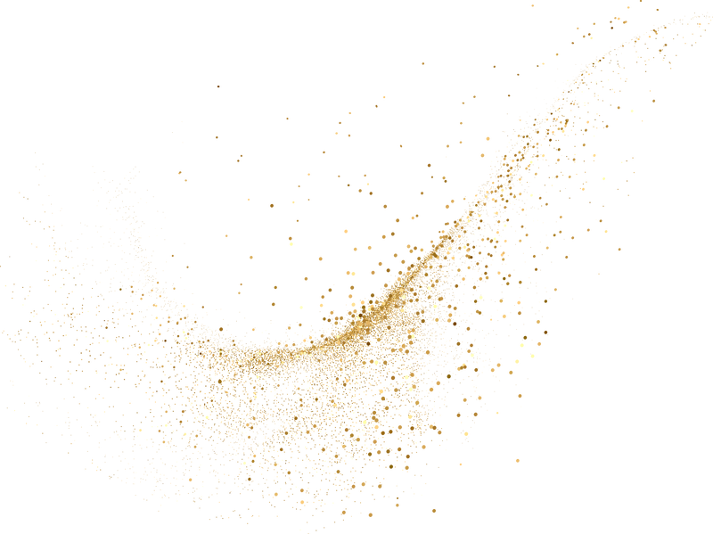 Gold glitter